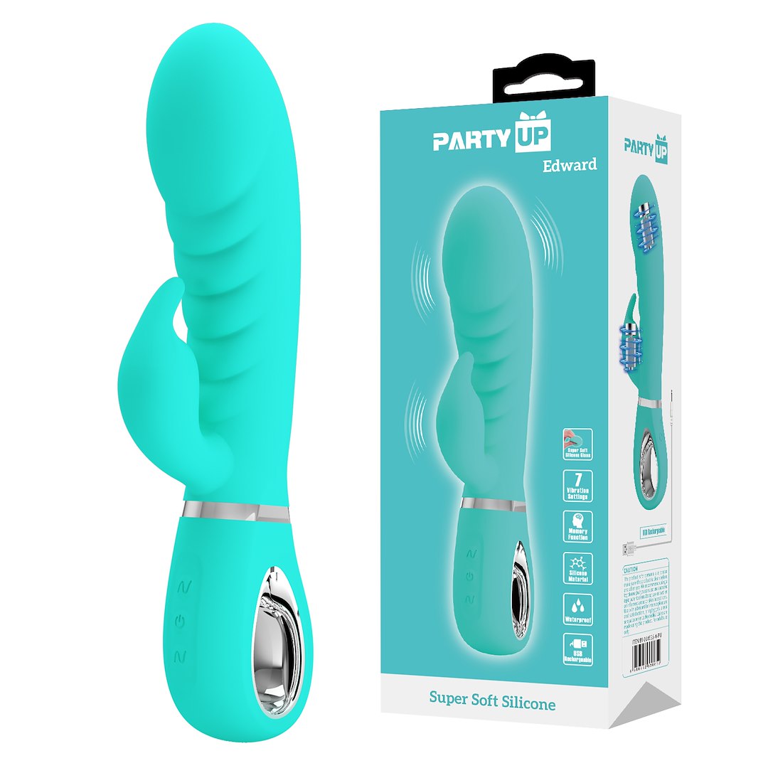 Party Up - Edward Wibrator króliczek do intensywnej stymulacji punktu G i ³echtaczki