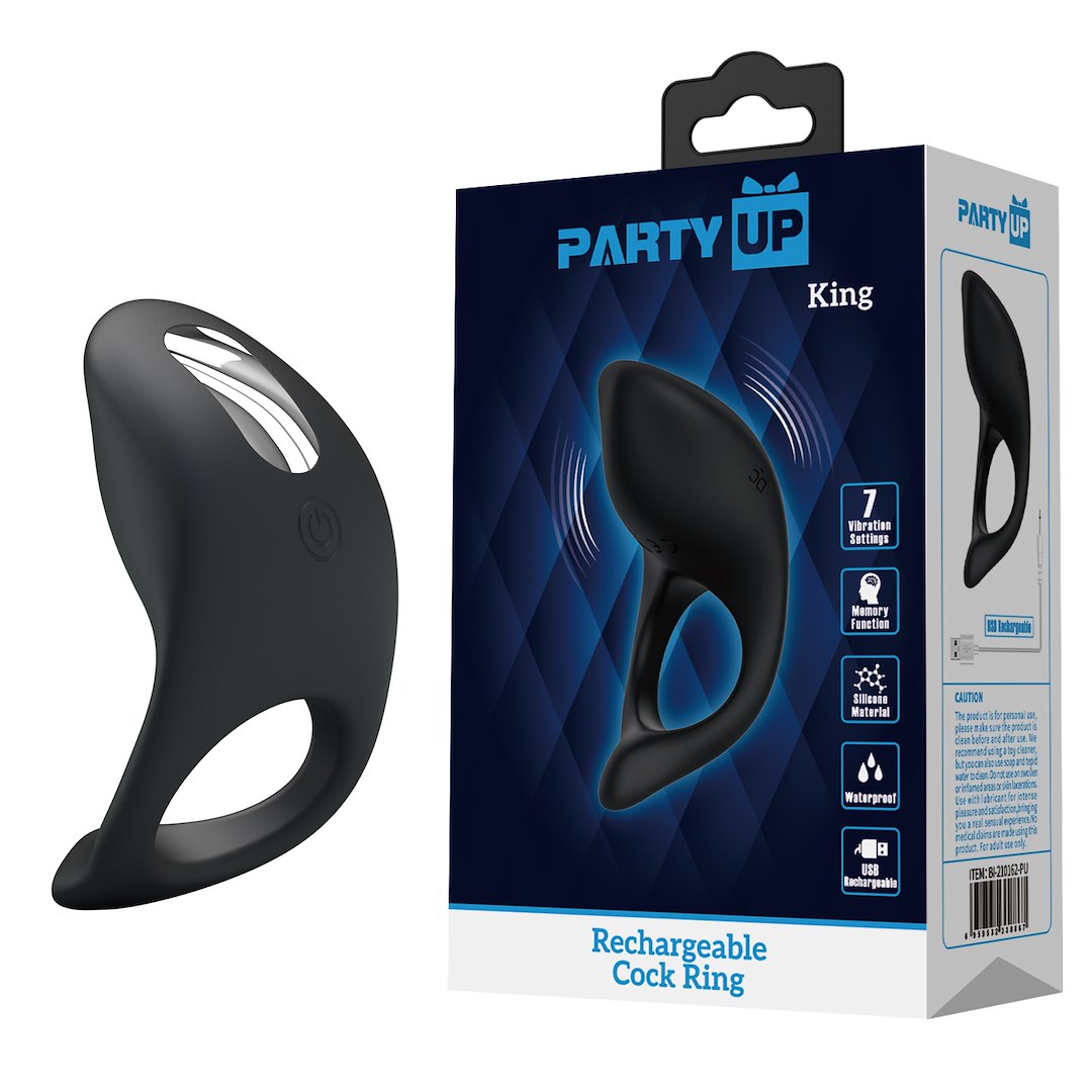Party Up - king wibruj¹cy silikonowy piercieñ