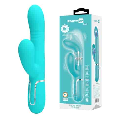 Paul Króliczek z 7 trybami wibracji, 7 pulsacjami i 4 funkcjami kiwania