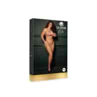 Aim© - Brief with Open Crotch and Buttock, Adjustable Slider and Golden Details - Plus Size