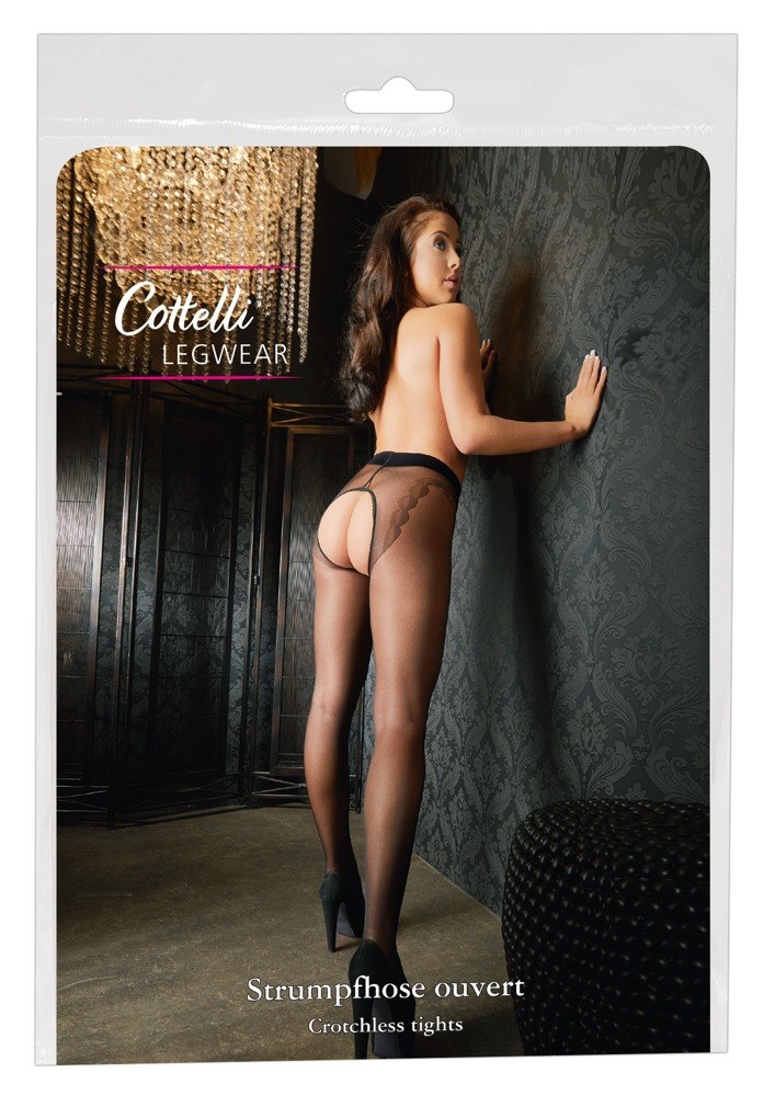 Cottelli Legwear - Rajstopy z dziurk¹ rozm. 2