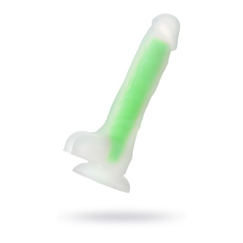 Dildo z przyssawką Beyond Clark Glow Green 22cm Toyfa