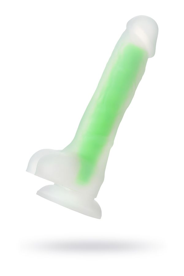 Dildo z przyssawką Beyond Clark Glow Green 22cm Toyfa