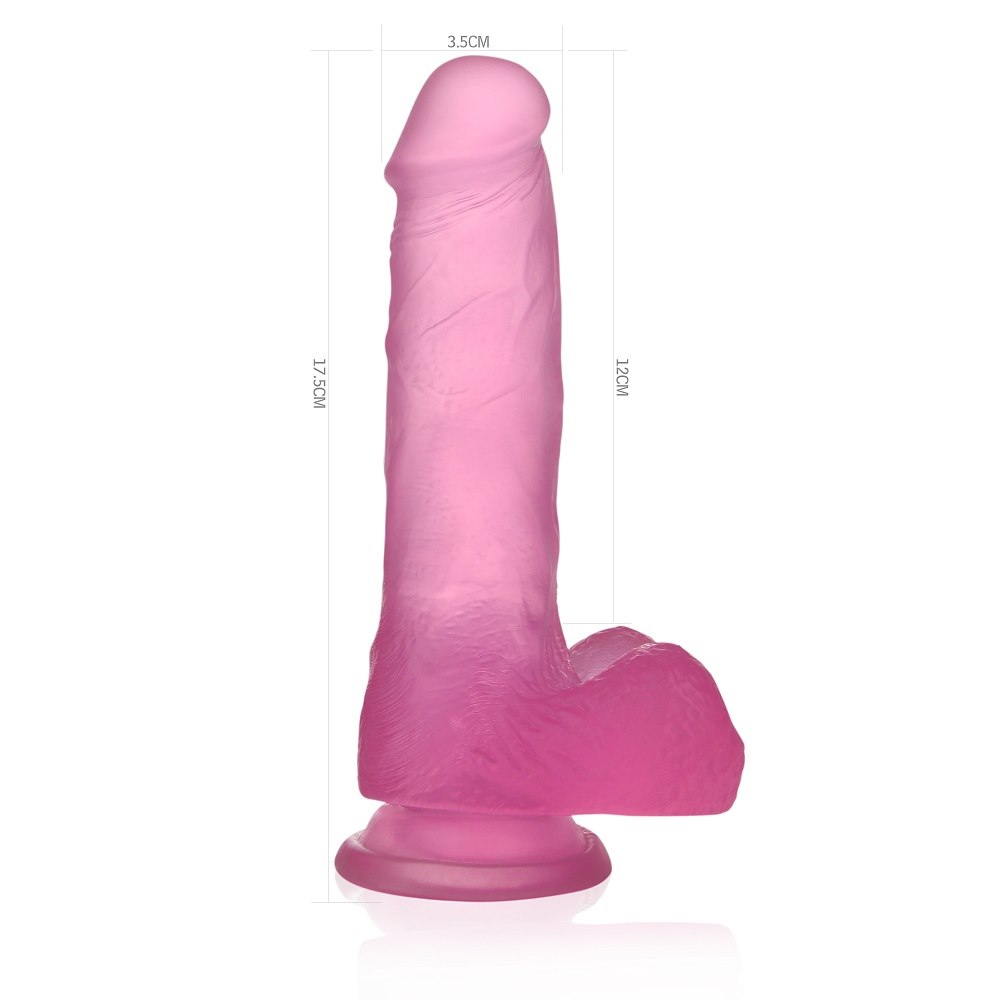 Dildo Jelly Studs Crystal Medium 17,5Cm Lovetoy