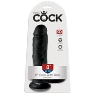 Dildo z przyssawką 21 cm King Cock