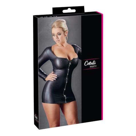 Sukienka z błyszczącym zamkiem S