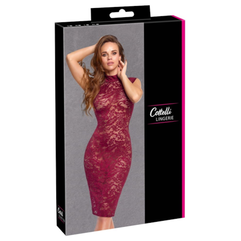 Lace Dress red L