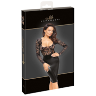 Sukienka Euphoria z koronkowym topem i spódnicą z wetlooku L Noir Handmade