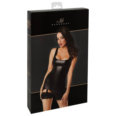 Noir Dress Suspender Strap L