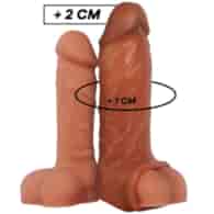VIRILXL - LIQUID SILICONE V7 BROWN PENIS EXTENSION