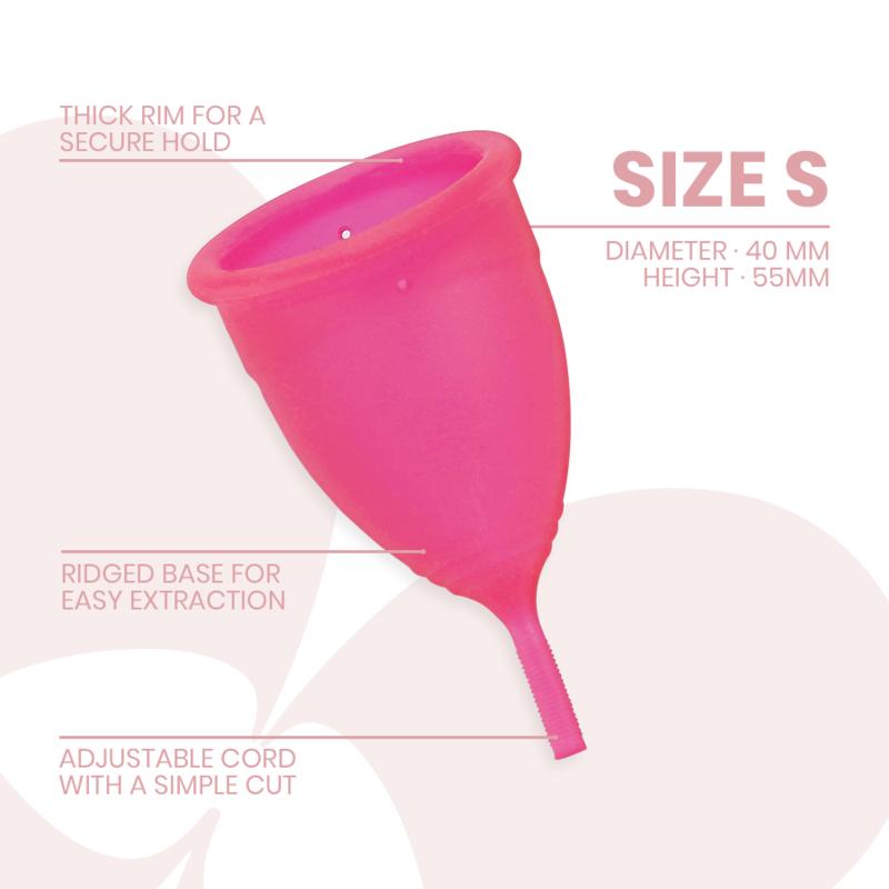 INTIMICHIC - MENSTRUAL CUP MEDICAL GRADE SILICONE - SIZE S — zdjęcie 2