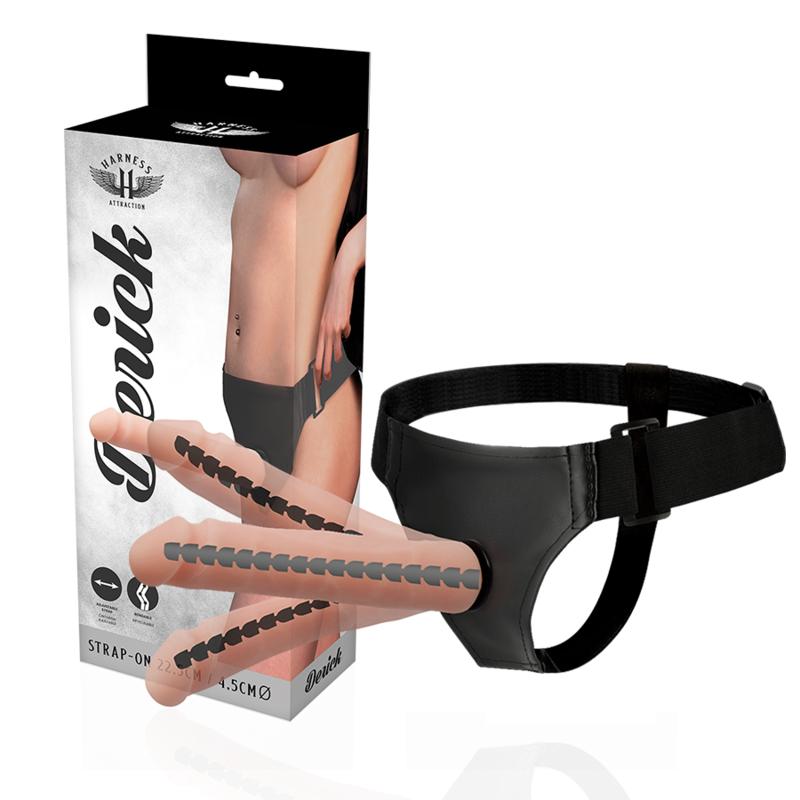 HARNESS ATTRACTION - DERICK ARTICULABLE FLESH 22.5 CM -O- 4.5 CM — zdjęcie 2