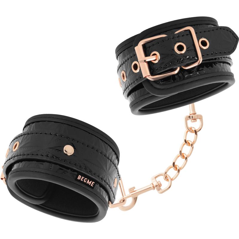 BEGME -  BLACK EDITION PREMIUM HANDCUFFS WITH NEOPRENE LINING — zdjęcie 2