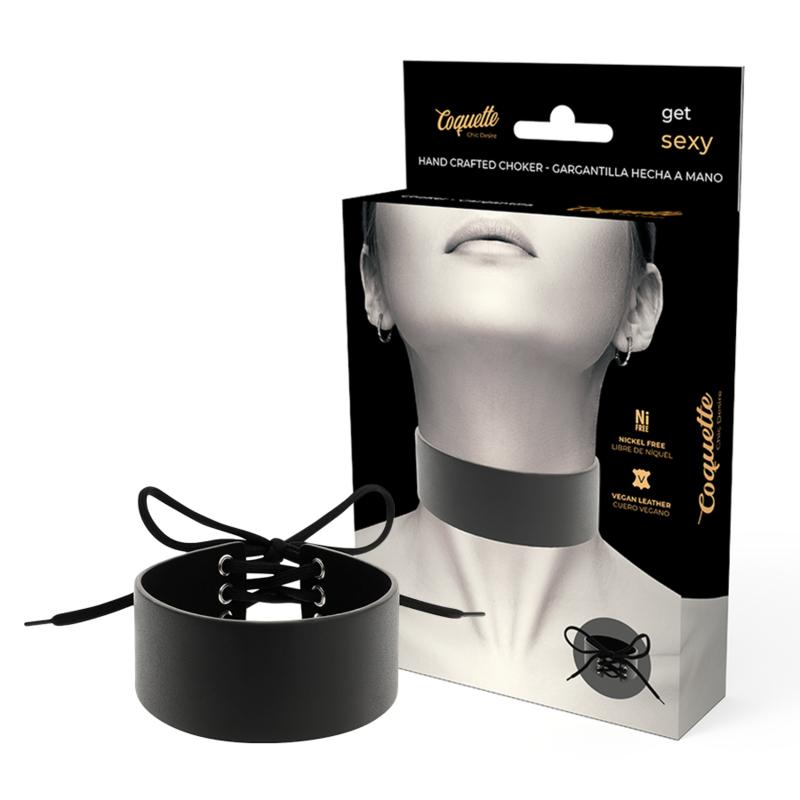 COQUETTE CHIC DESIRE - VEGAN LEATHER CHOKER — zdjęcie 2