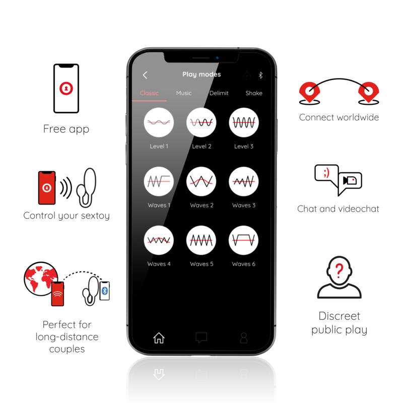 ONINDER - TOKYO VIBRATING EGG PINK 7.5 X 3.2 CM FREE APP — zdjęcie 2