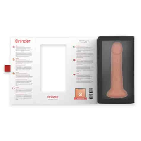 ONINDER - SMALL BOGOTÁ VIBRATOR DILDO 9 SPEEDS NATURAL 17.5 CM -O- 4 CM - FREE APP