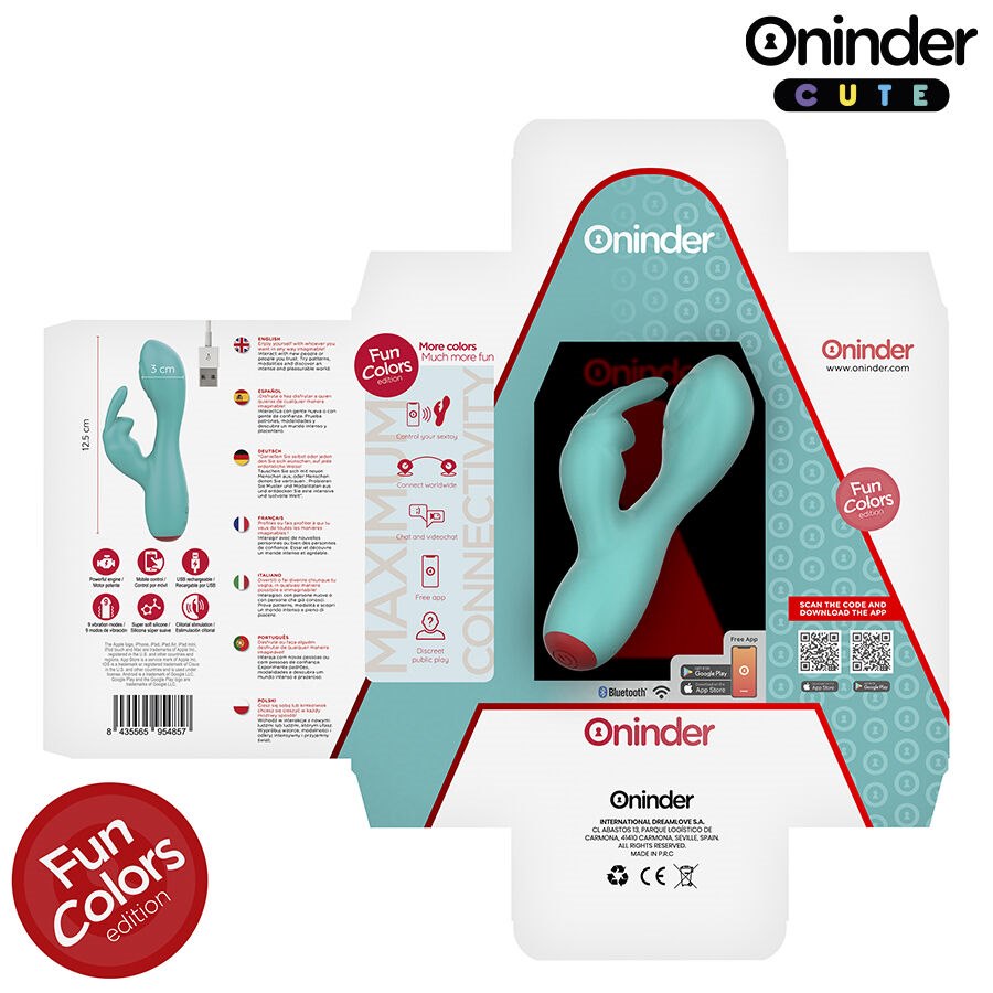 Oninder Cute - Love Bunny G-spot Clitoral Vibrator - Free Worldwide App — zdjęcie 2