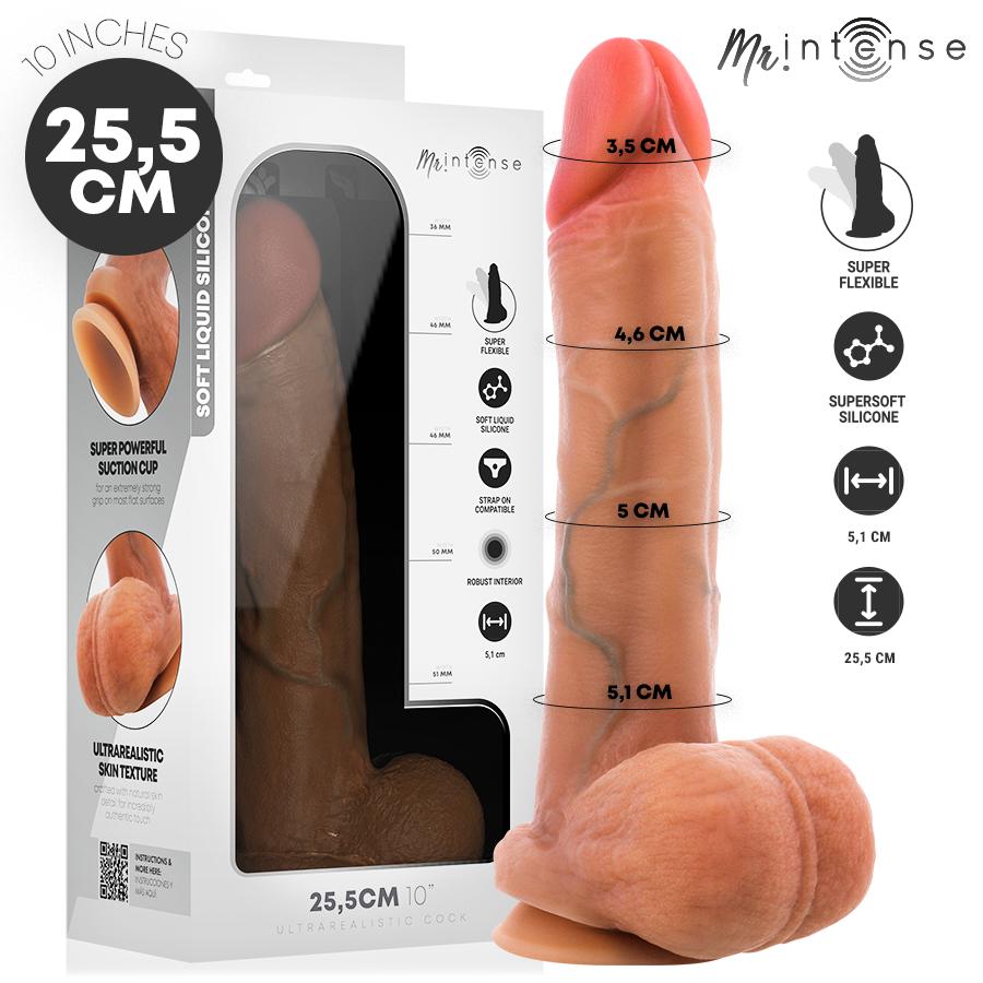 MR INTENSE - GARY XL ULTRA-REALISTIC SILICONE COCK WITH TESTICLES 25.5 CM -Ø- 5.1 CM — zdjęcie 2