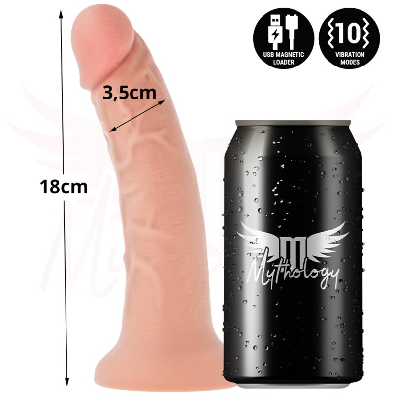 Mythology Fantasy Dildo - Mythology - Asher Original Dildo S - Vibrator + Remote Control With Watchme Wireless Technology — zdjęcie 4