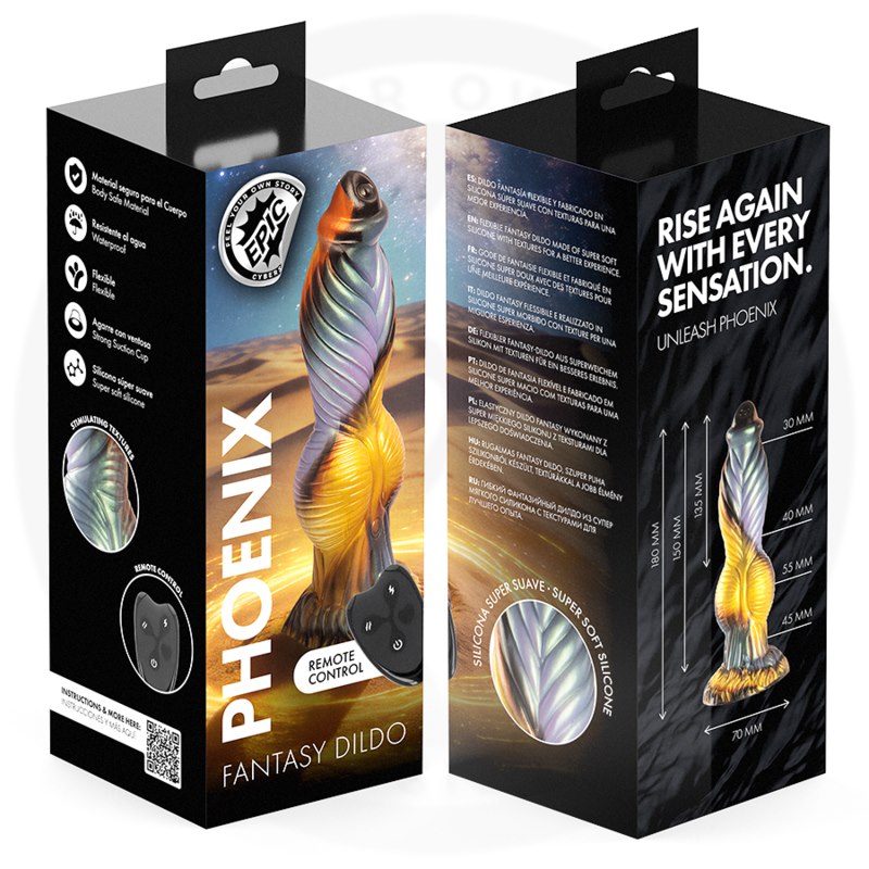Epic - Phoenix Dildo The Resurgence Of Pleasure Rechargeable Remote Control — zdjęcie 2