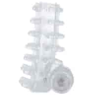 CASUAL LOVE - RING VIBRATING SLEEVE TRANSPARENT