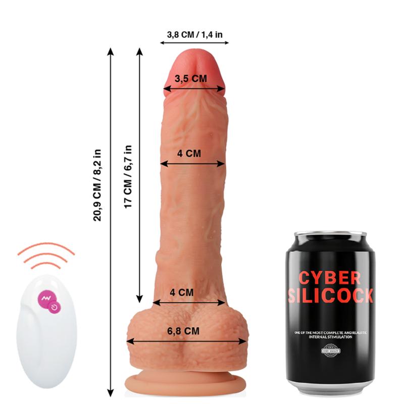 CYBER SILICOCK - REMOTE CONTROL REALISTIC MASTER HUCK 20.9 CM -O- 4 CM — zdjęcie 3