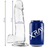X RAY - CLEAR COCK WITH BALLS 20 CM -O- 4.5 CM
