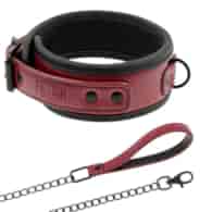 FETISH SUBMISSIVE DARK ROOM - NEOPRENE LINING CHAIN NECKLACE