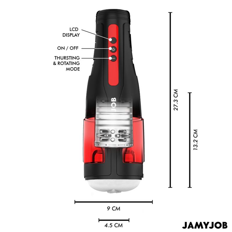 JAMYJOB - CYCLONE AUTOMATIC VAGINA MASTURBATOR 10 ROTATION AND THRUST MODES — zdjęcie 3