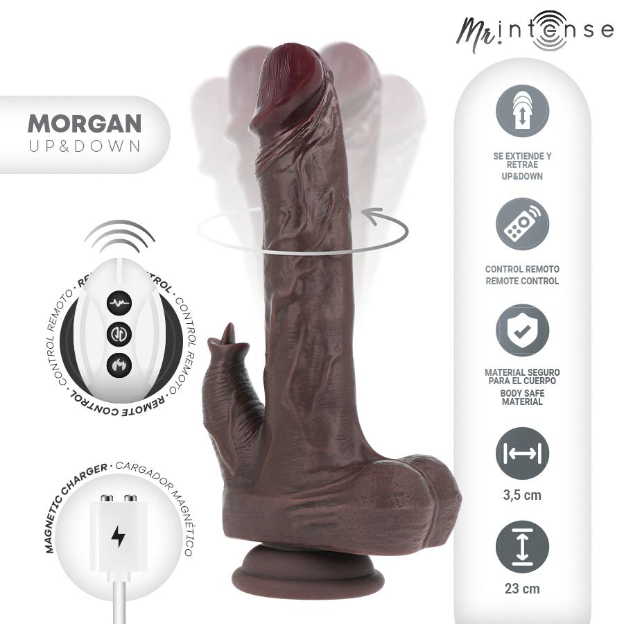 MR INTENSE - MORGAN REALISTIC MULTIFUNCTION DOLL WITH VIBRATION AND UP AND DOWN REMOTE CONTROL 23 CM -O- 3.5 CM — zdjęcie 3