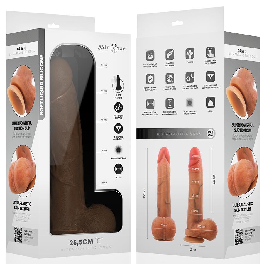 MR. INTENSE DILDOS - MR INTENSE - GARY XL ULTRA-REALISTIC SILICONE COCK WITH TESTICLES 25.5 CM -O- 5.1 CM