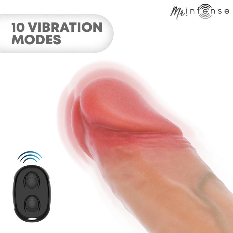 MR INTENSE - ARNOLD M VIBRATOR SILICONE PENIS SLEEVE WITH REMOTE CONTROL 14.5 CM -Ø- 4 CM — zdjęcie 3