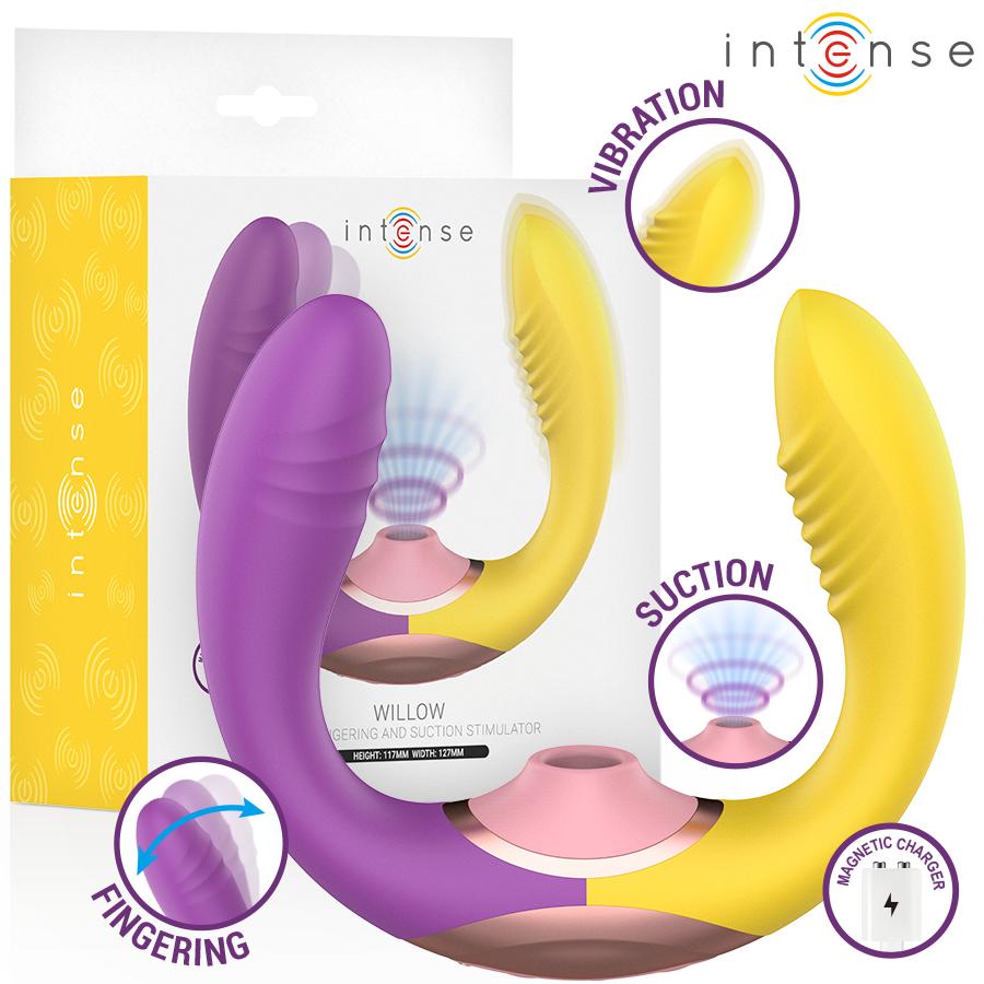 INTENSE - WILLOW 3-IN-1 SUCTION AND VIBRATION STIMULATOR — zdjęcie 3