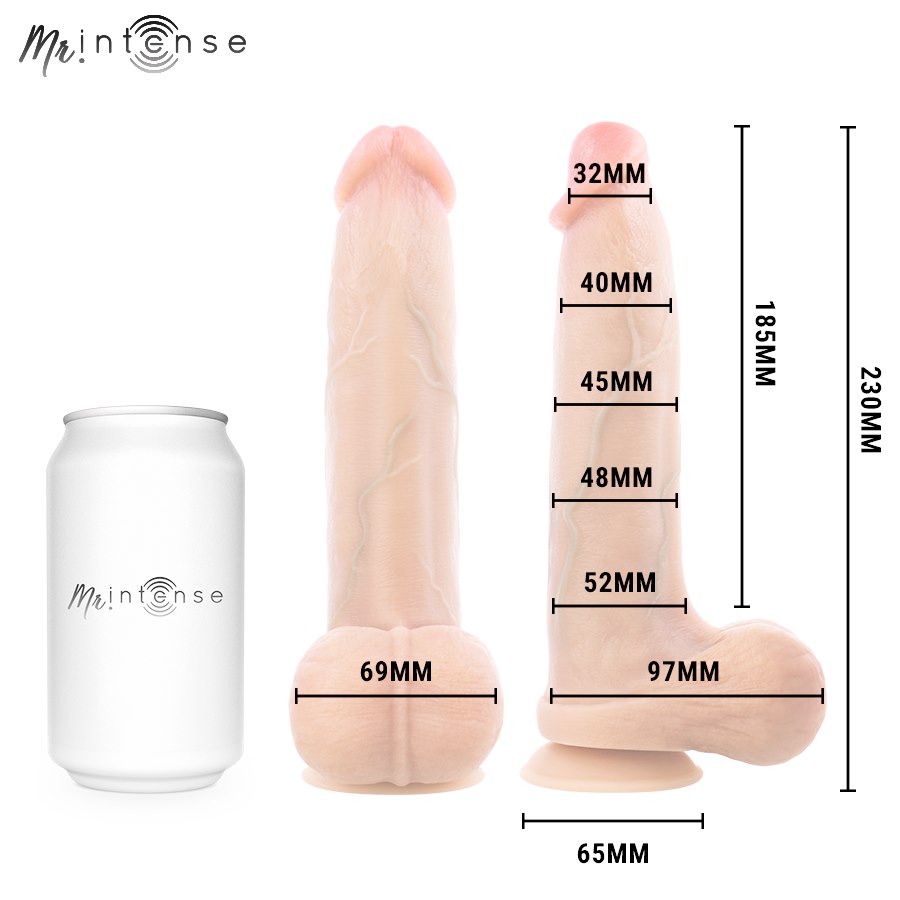 MR INTENSE - BRUCE L DILDO SILICONE 23 CM -Ø- 5.2 CM — zdjęcie 3