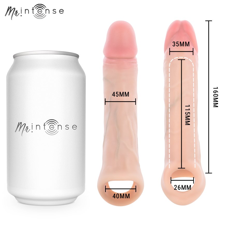 MR INTENSE - SIMON L SILICONE PENIS COVER 16 CM -Ø- 4.5 CM — zdjęcie 3