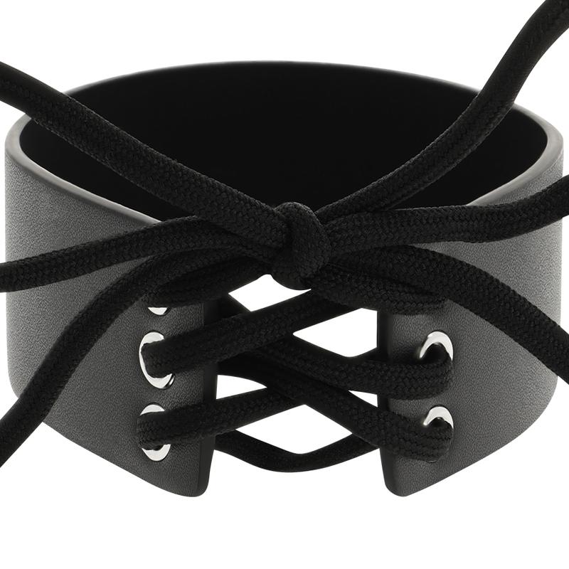 COQUETTE CHIC DESIRE - VEGAN LEATHER CHOKER — zdjęcie 4