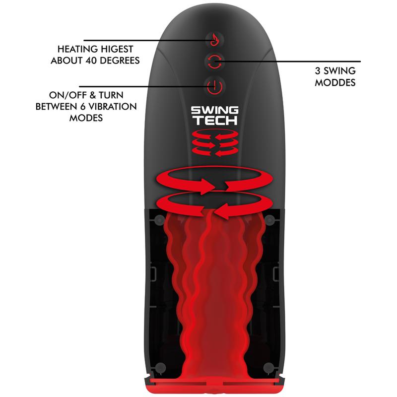 JAMYJOB - SWING-R HEATING EFFECT, SWING TECH AND VIBRATION MASTURBATOR — zdjęcie 4