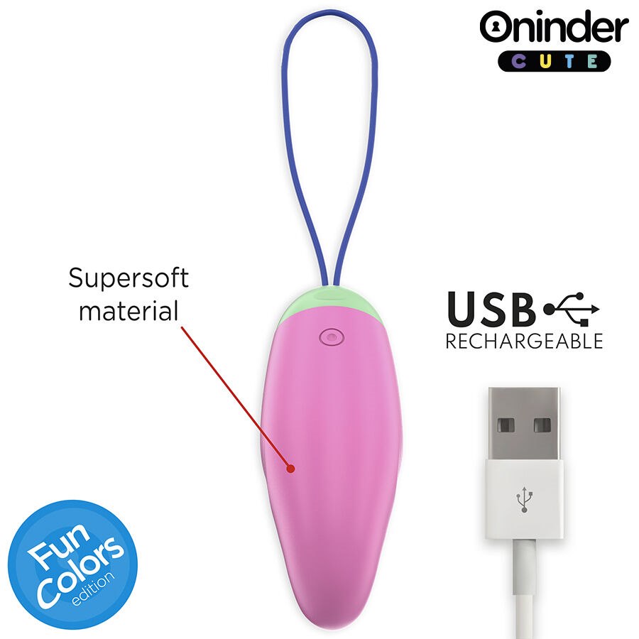 Oninder Cute - Love Pleasure 360° Vibrating-rotating Silicone Egg - Free Global App — zdjęcie 4