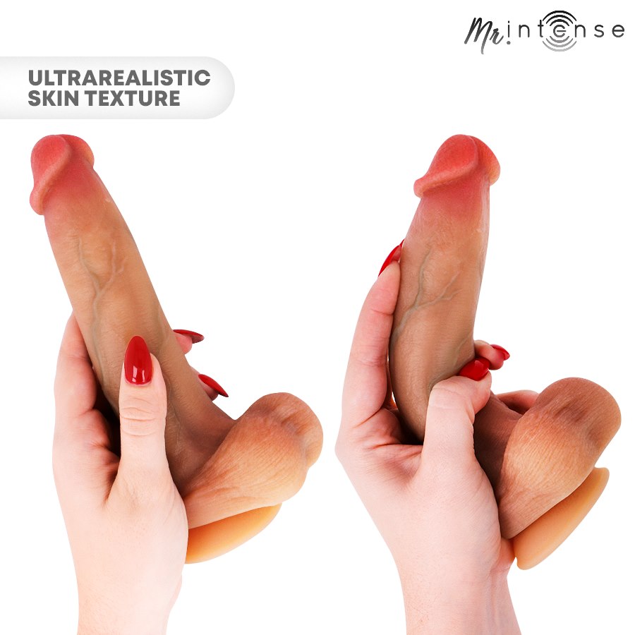 MR INTENSE - BRUCE M SILICONE DILDO WITH TESTICLES 20 CM -Ø- 4.5 CM — zdjęcie 4