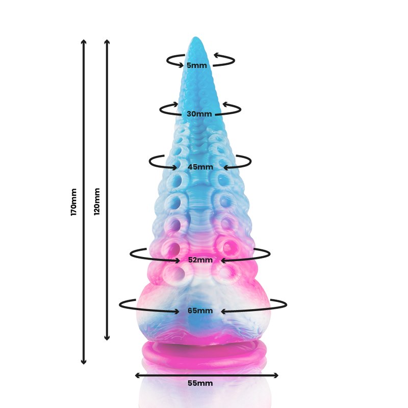 Epic - Phorcys Blue Tentacle Dildo Small Size — zdjęcie 4