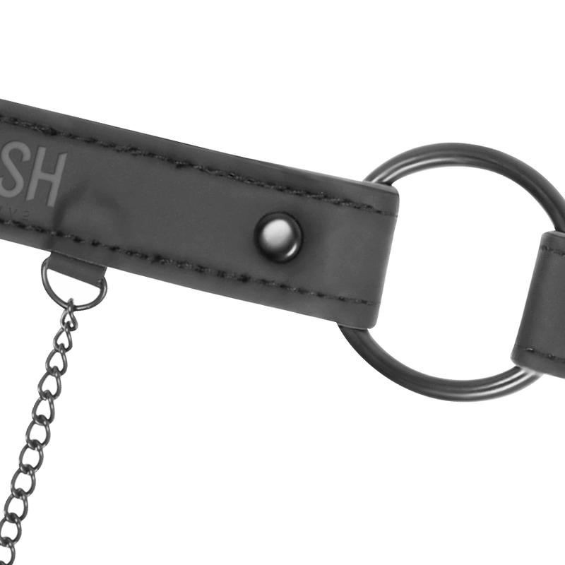 FETISH SUBMISSIVE - GAG RING WITH NIPPLE CLAMPS — zdjęcie 5