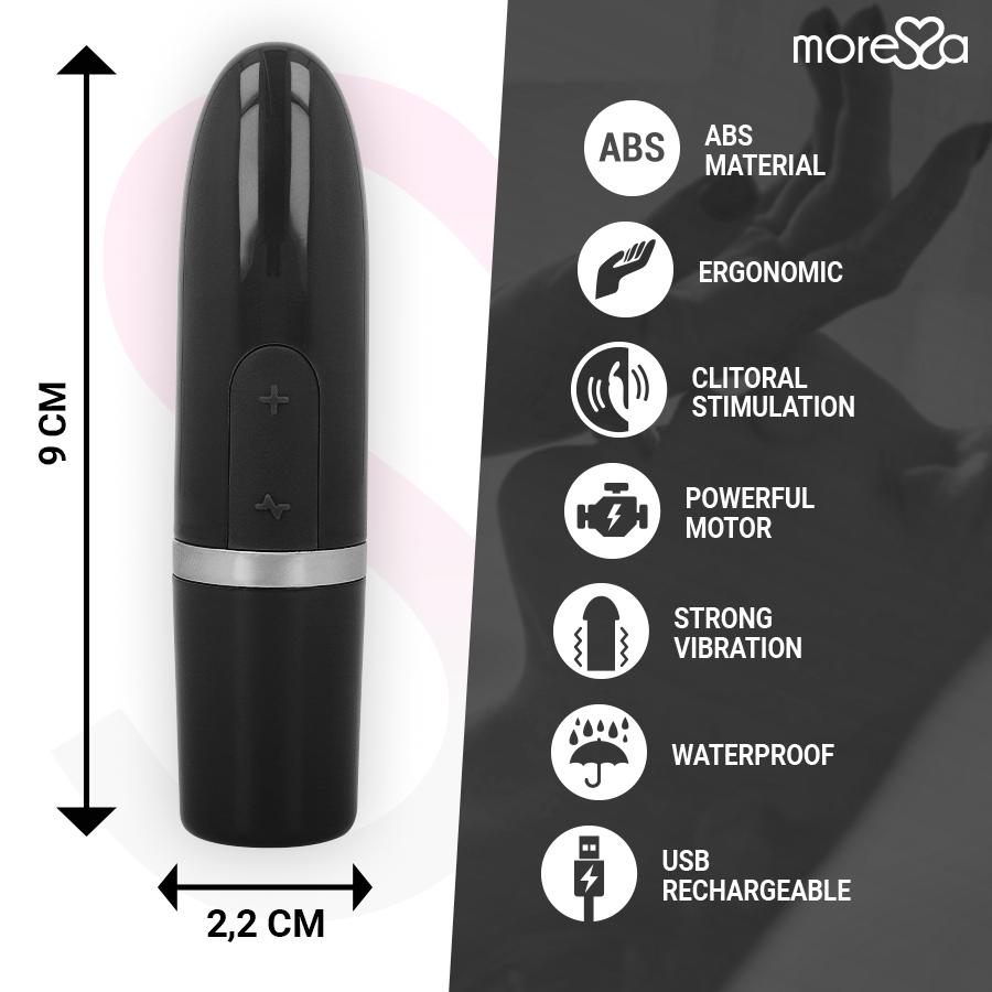 MORESSA - IVY VIBRATOR STIMULATOR TRAVEL BLACK — zdjęcie 5