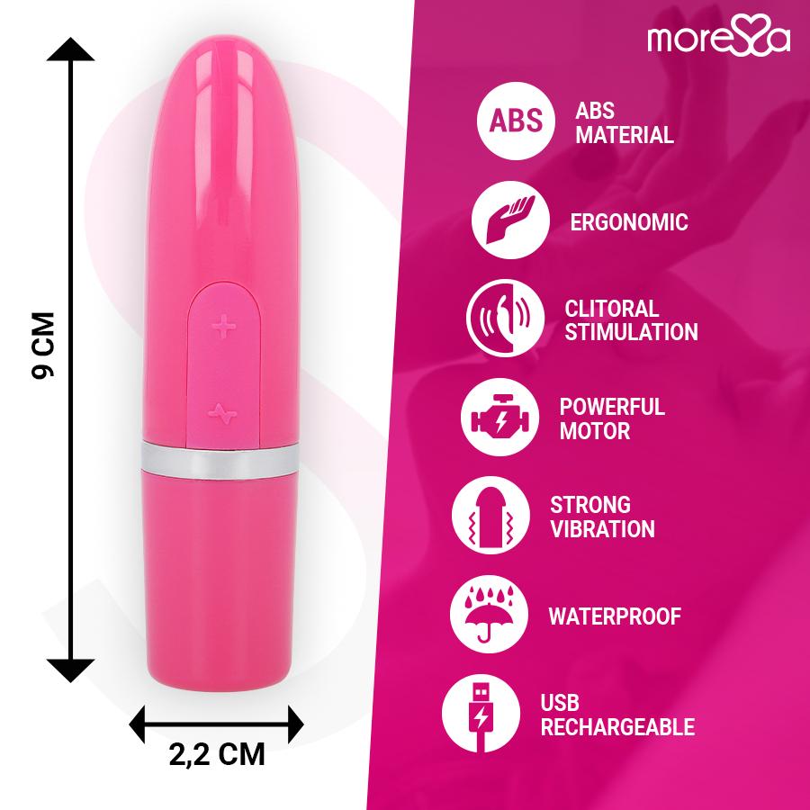 MORESSA - IVY VIBRATOR STIMULATOR TRAVEL PINK — zdjęcie 5
