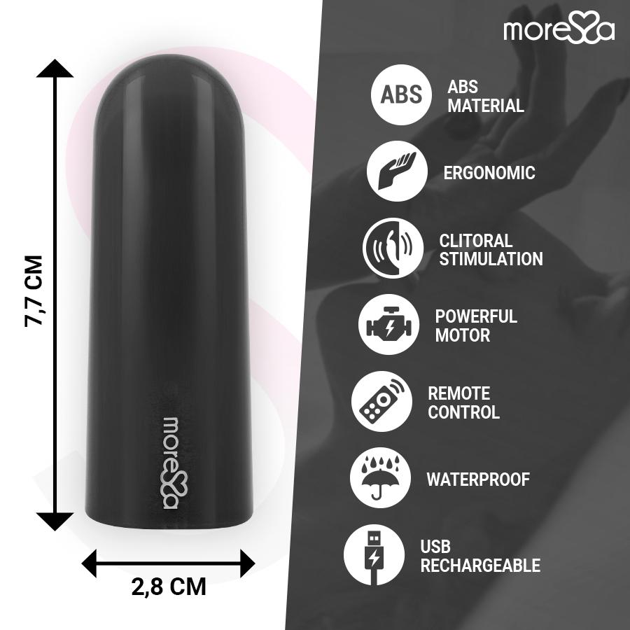 MORESSA - NIX VIBRATOR REMOTE CONTROL BLACK — zdjęcie 5