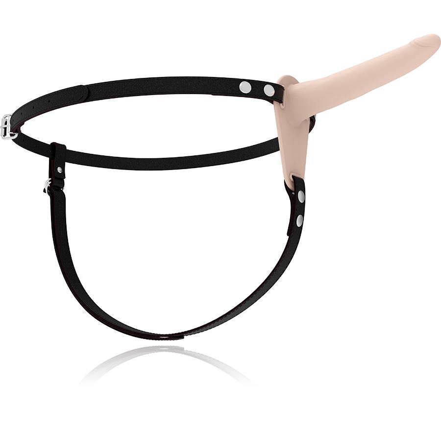 FETISH SUBMISSIVE HARNESS - FLESH SILICONE 15 CM — zdjęcie 5