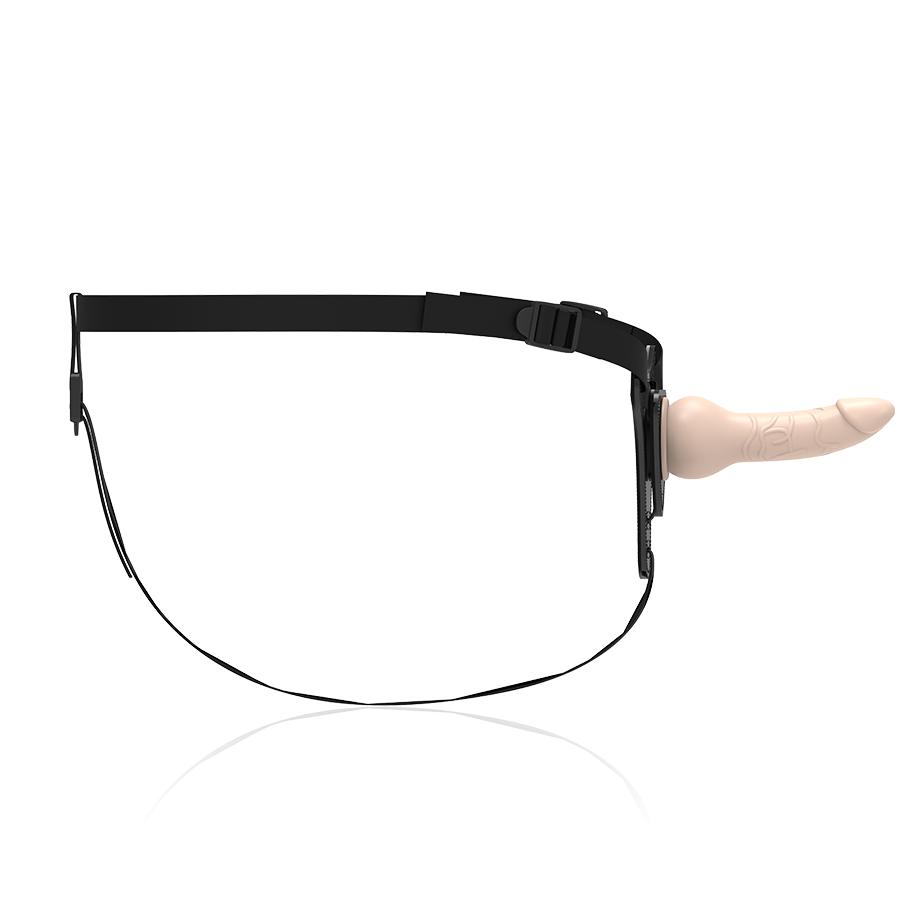 FETISH SUBMISSIVE HARNESS - FLESH REALISTIC SILICONE 16 CM — zdjęcie 5