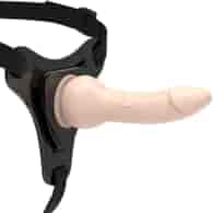 FETISH SUBMISSIVE HARNESS - FLESH REALISTIC SILICONE 16 CM