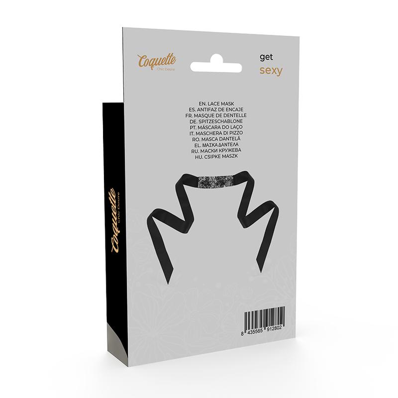 COQUETTE CHIC DESIRE - LACE MASK BLACK — zdjęcie 5