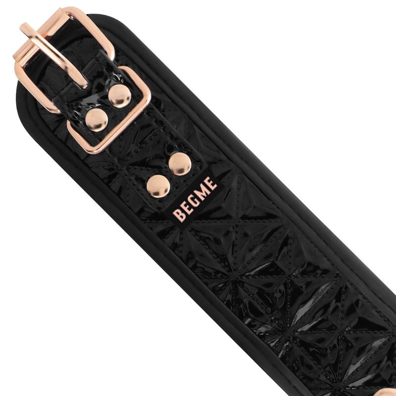 BEGME - BLACK EDITION COLLAR WITH NIPPLE CLAMPS WITH NEOPRENE LINING — zdjęcie 5