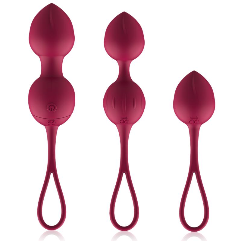 CICI BEAUTY - PREMIUM SILICONE 3 VIBRATING KEGEL BEADS REMOTE CONTROL — zdjęcie 5